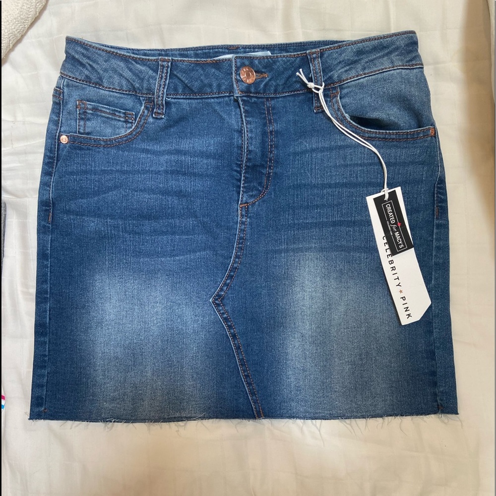 Junior Size 5 denim distressed skirt